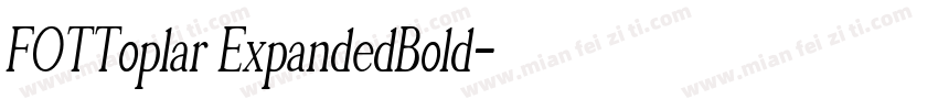 FOTToplar ExpandedBold字体转换